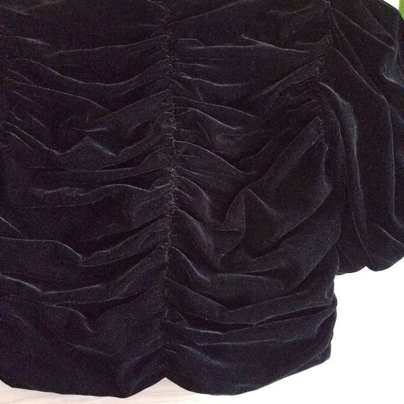 Zara Velvet Rouched Top - Picture 7 of 8